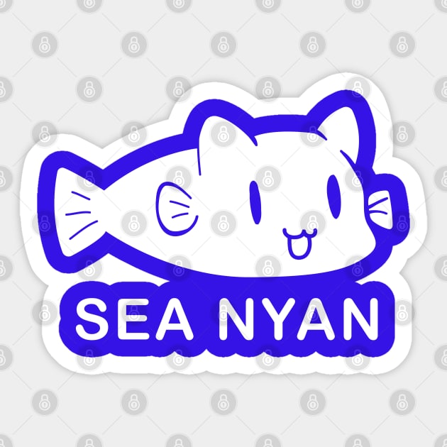 Slow Loop Sea Nyan Sticker by aniwear